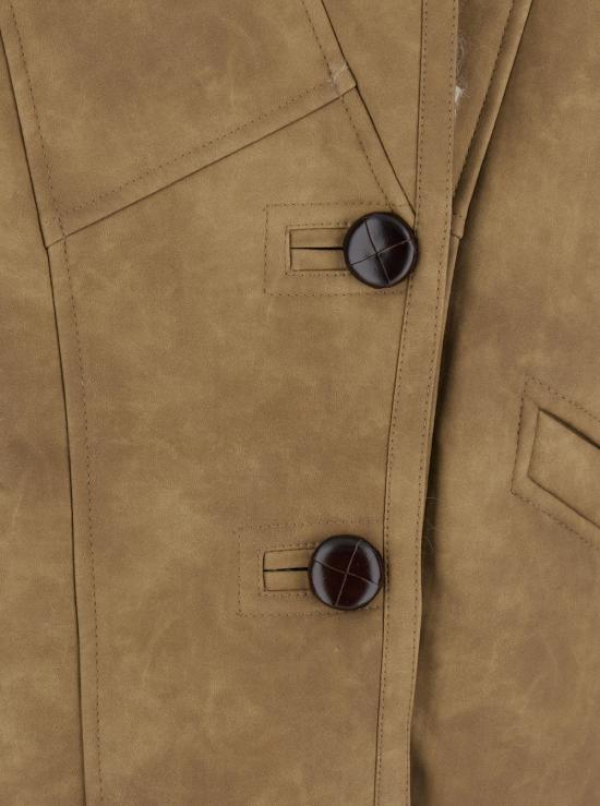 25FW 이자벨마랑에뚜왈 CLEA 클레아 퍼 시어링 코트 MA0427FAC3A01E50TA Beige - ISABEL MARANT ETOILE