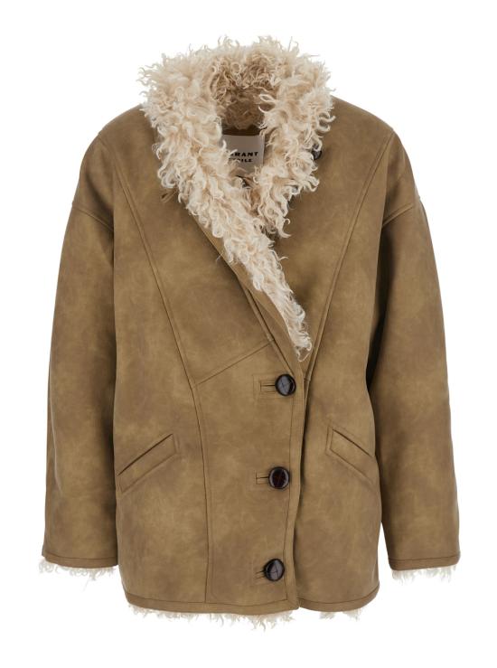 25FW 이자벨마랑에뚜왈 무스탕 MA0427FAC3A01E50TA Beige - ISABEL MARANT ETOILE