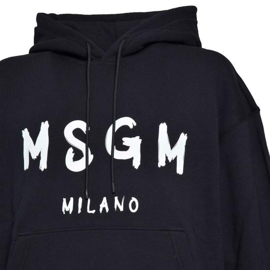 25FW 엠에스지엠 긴팔 티셔츠 2000MM515200001 99 Black - MSGM