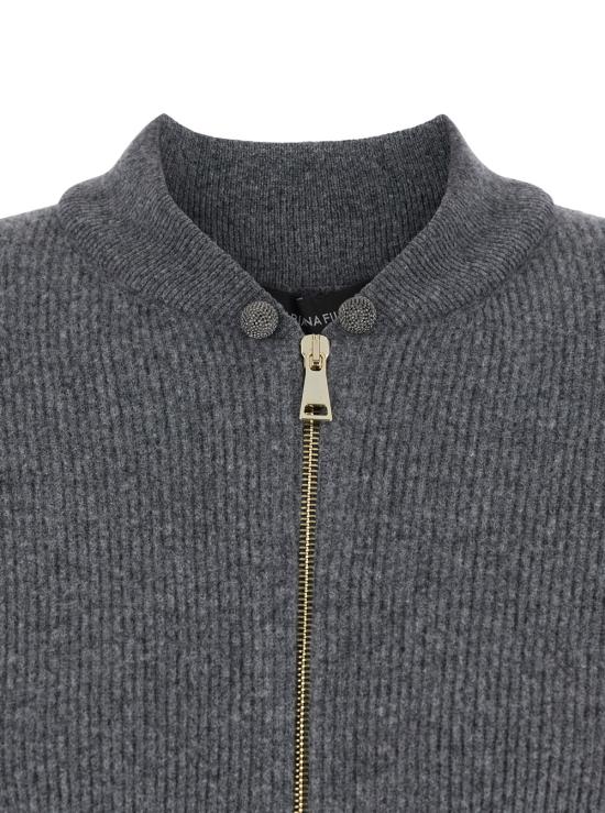 25FW 파비아나 필리피 긴팔 티셔츠 MAD225F045N1288185 Grey - FABIANA FILIPPI