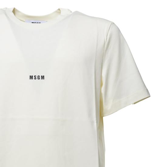 25FW 엠에스지엠 반팔 티셔츠 2000MM500200002 Cream - MSGM