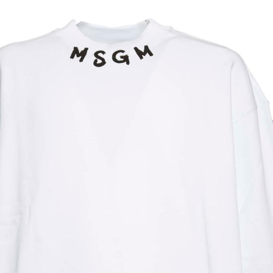 25FW 엠에스지엠 긴팔 티셔츠 3740MM103247799 01 White - MSGM