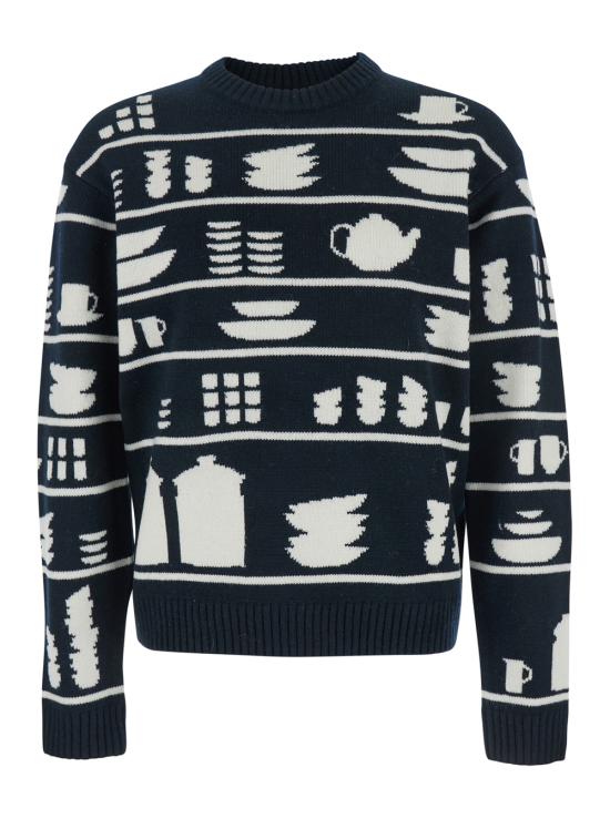 25FW JW앤더슨 스웨터 KW1431YN0379901 White black