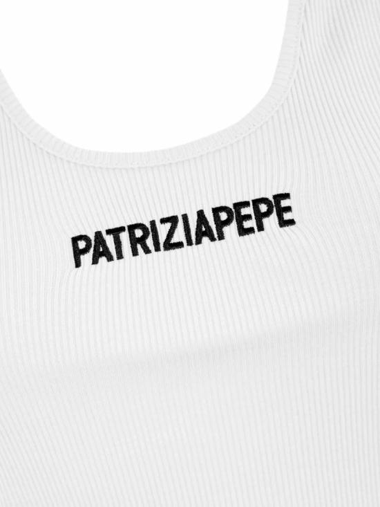 26SS 파트리지아페페 민소매 티셔츠 8M1617J216W103 White - PATRIZIA PEPE