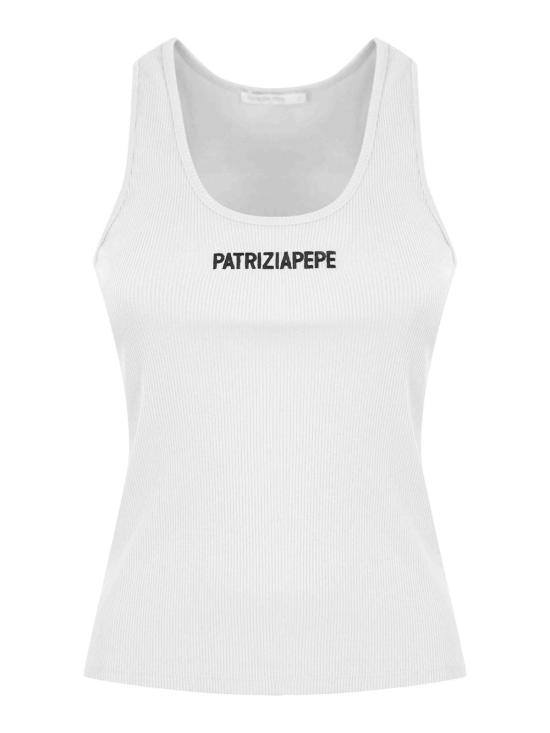 26SS 파트리지아페페 민소매 티셔츠 8M1617J216W103 White