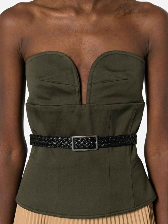  막스마라 민소매 티셔츠 2411161013600005C Dark Green - MAX MARA