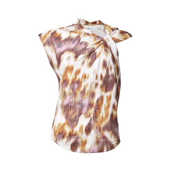 25SS 이자벨마랑에뚜왈 민소매 티셔츠 TS0175FAC1N09E ECOE Rosa multicolour