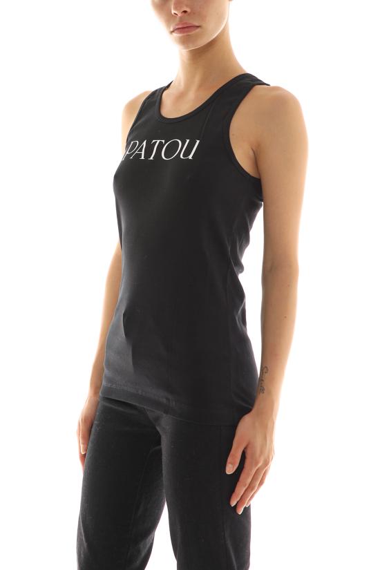 25SS 파투 민소매 티셔츠 JE0159994 999B Black - PATOU