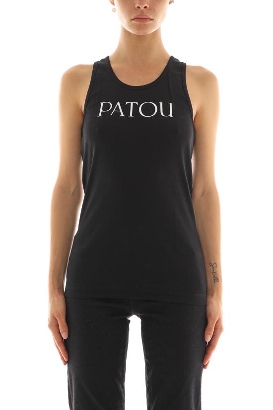 25SS 파투 민소매 티셔츠 JE0159994 999B Black - PATOU