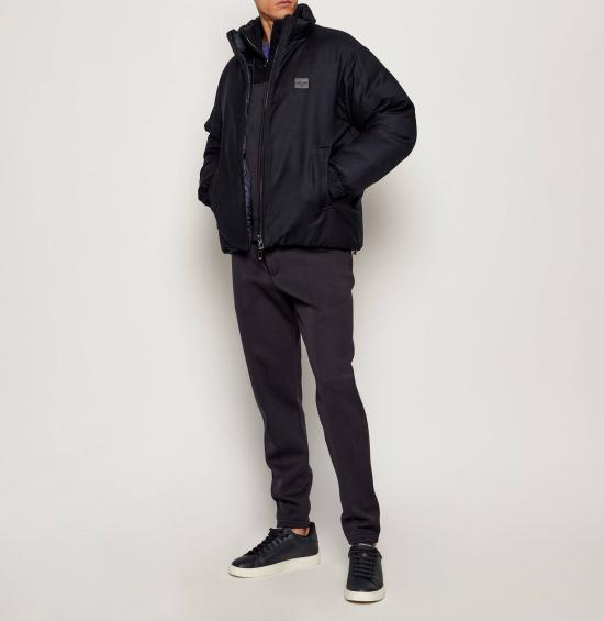 25FW 엠포리오 아르마니 숏패딩 EM003275 AF18078 UB118 Blue - EMPORIO ARMANI