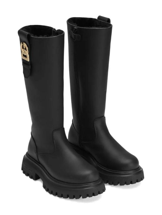 25FW [키즈] 돌체앤가바나 미들 부츠 D11344 A6L69 80999 Black