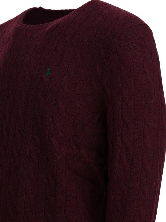 26SS 폴로 랄프로렌 케이블 니트 스웨터 710876762011AGED WINE HEATHER Bordeaux - POLO RALPH LAUREN