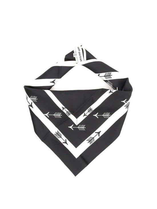  셀프 포트레이트 머플러/스카프 SP19111 Black