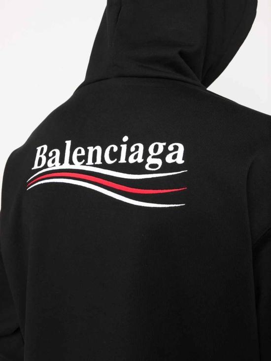 25FW 발렌시아가 미디엄 핏 후드 티셔츠 767877TKVI91070 - BALENCIAGA