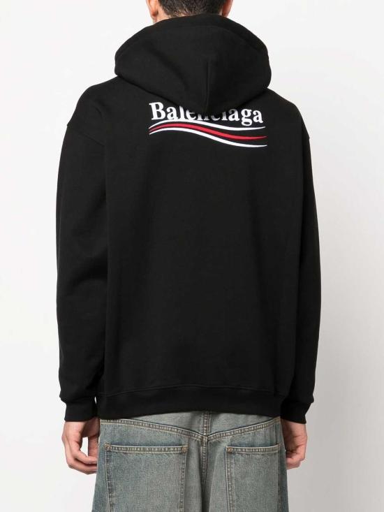 25FW 발렌시아가 미디엄 핏 후드 티셔츠 767877TKVI91070 - BALENCIAGA