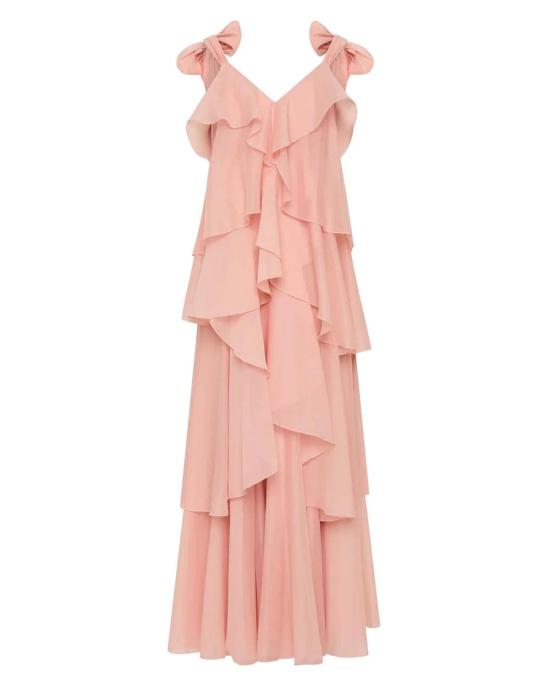  에이지 롱 원피스 아제 그레이시 맥시 드레스 핑크