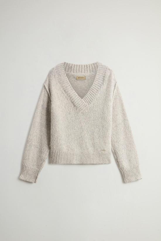 25FW 울리치 스웨터 CFWWKN2013FRUF5002 103 Light grey melange