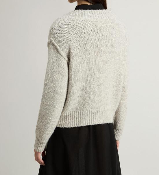 25FW 울리치 스웨터 CFWWKN2013FRUF5002 103 Light grey melange - WOOLRICH