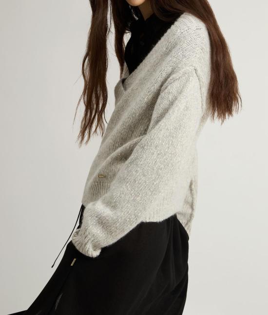 25FW 울리치 스웨터 CFWWKN2013FRUF5002 103 Light grey melange - WOOLRICH