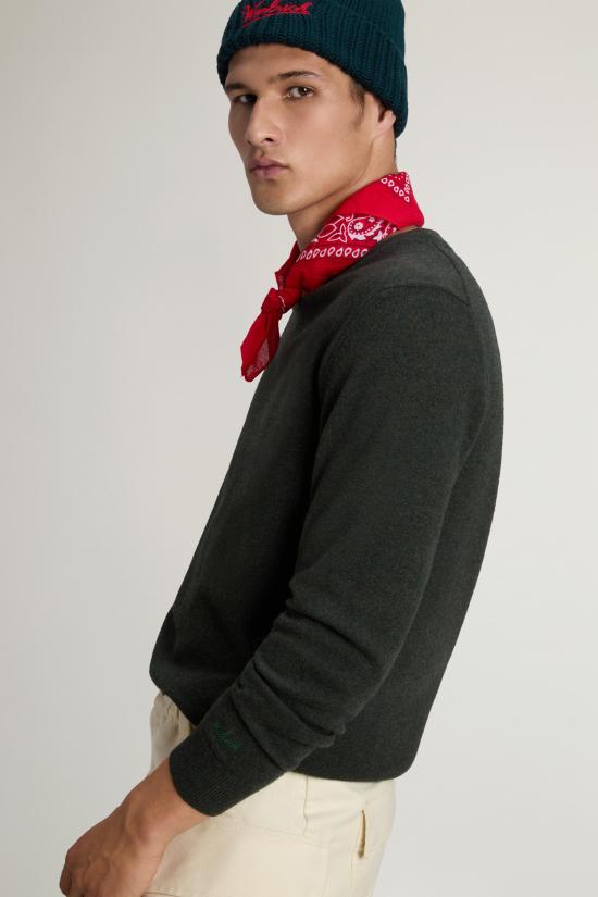 25FW 울리치 스웨터 CFWOKN0278MRUF0469 6006 Greenstone - WOOLRICH