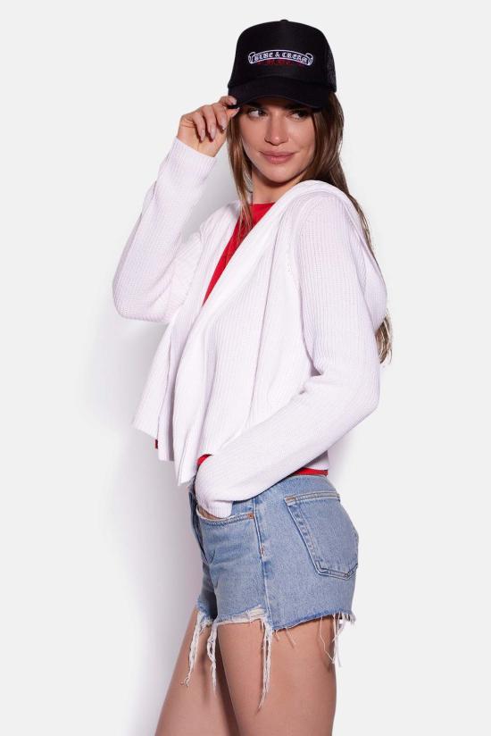  블루&크림 가디건 코튼 셰이커 플라이어웨이 카디건 - BLUE&CREAM