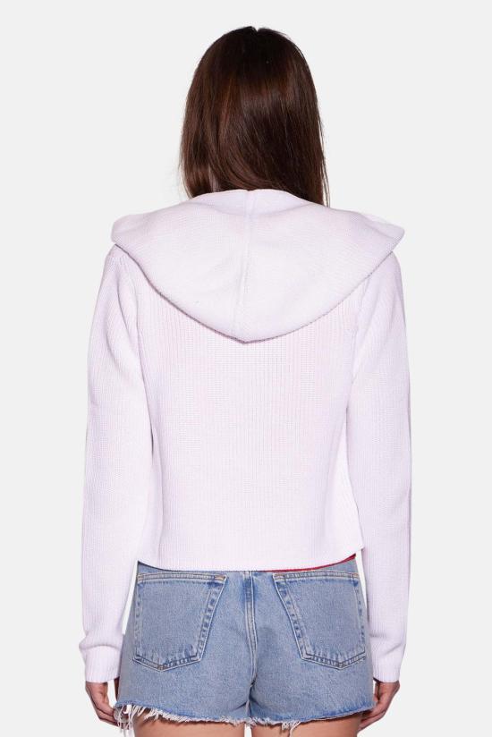  블루&크림 가디건 코튼 셰이커 플라이어웨이 카디건 - BLUE&CREAM