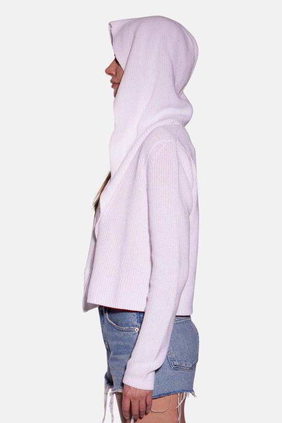  블루&크림 가디건 코튼 셰이커 플라이어웨이 카디건 - BLUE&CREAM