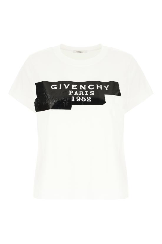 25FW 지방시 반팔 티셔츠 BW70FJP78U 100 WHITE