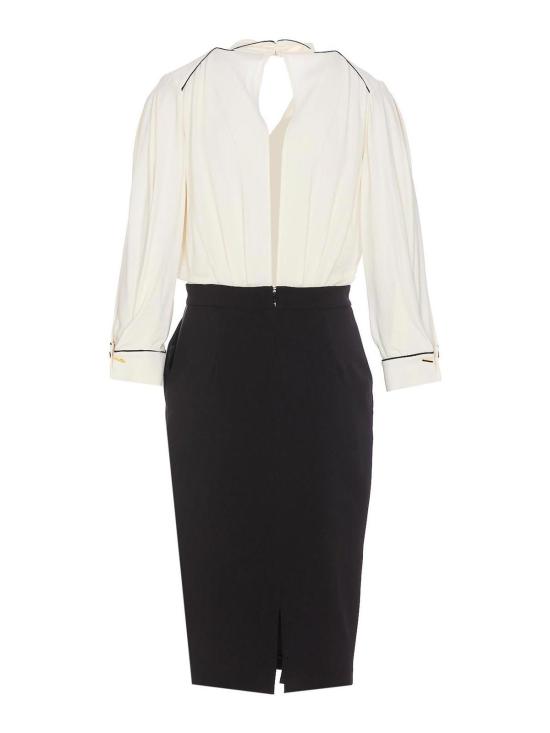 26SS 엘리자베타프랜치 미디 스커트 AB77151E2E84 White - ELISABETTA FRANCHI