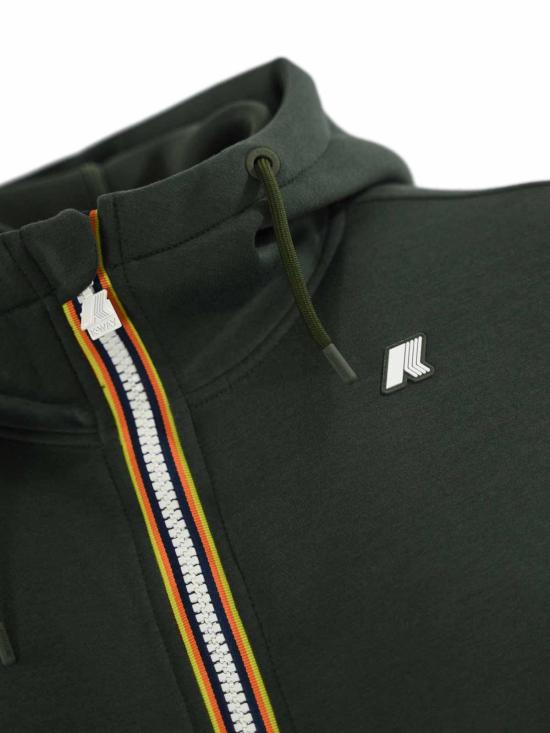 25FW 까웨 후드 티셔츠 K2141DWWMR Green - K-WAY