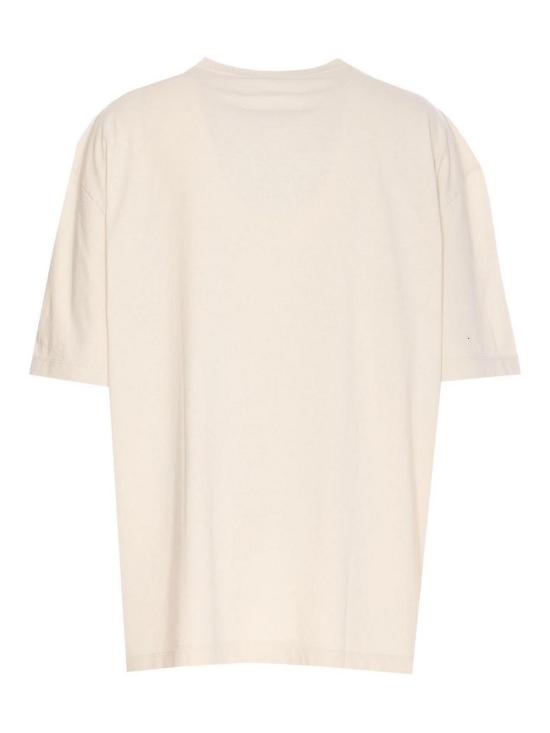 26SS 마르지엘라 자수 로고 티셔츠 S50GC0705S24567103 White - MAISON MARGIELA