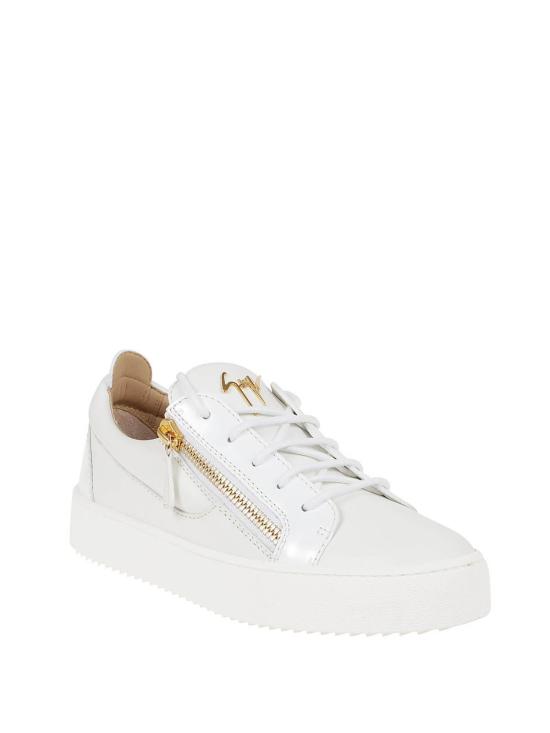  쥬세페자노티 지퍼 디테일 로우탑 RU00010004 WHITE - GIUSEPPE ZANOTTI