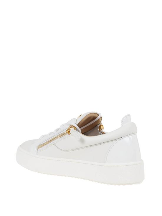  쥬세페자노티 지퍼 디테일 로우탑 RU00010004 WHITE - GIUSEPPE ZANOTTI