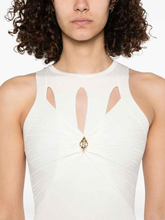 26SS 엘리자베타프랜치 미디 스커트 AM63B51E2360 Cream - ELISABETTA FRANCHI