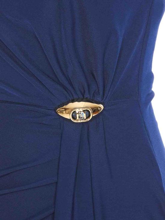 25SS 엘리자베타프랜치 롱 스커트 ABR0551E2DC8 Blue - ELISABETTA FRANCHI