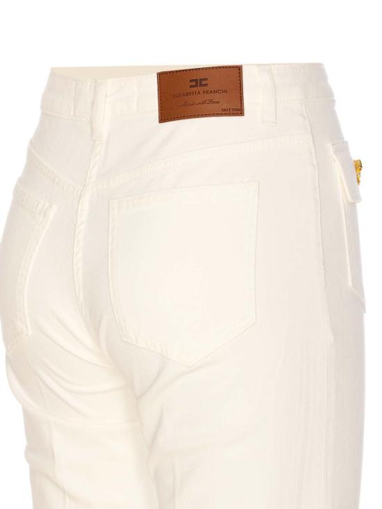 26SS 엘리자베타프랜치 스트레이트 팬츠 PJ93N51E2360 White - ELISABETTA FRANCHI