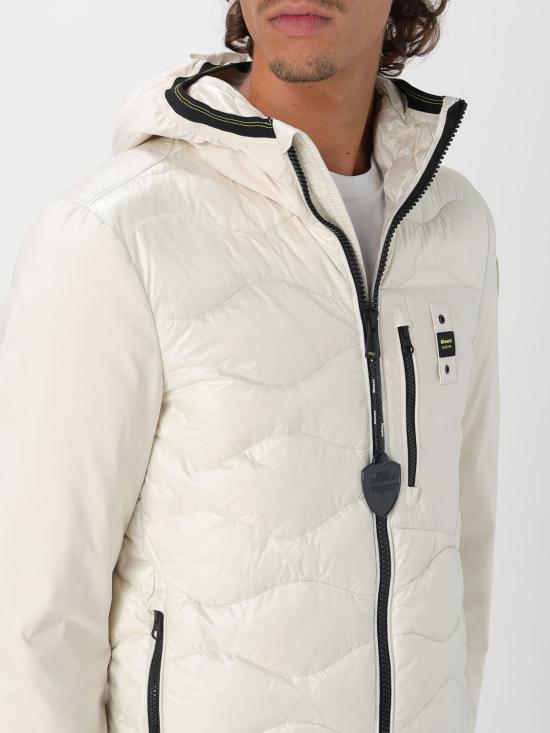 25FW 블라우어 숏패딩 25WBLUC08078006355 129 White - BLAUER