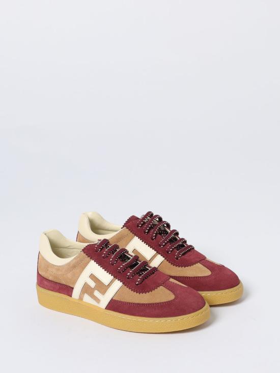 25FW [키즈] 펜디 스니커즈 JMR524AUEG F1T0D Burgundy - FENDI