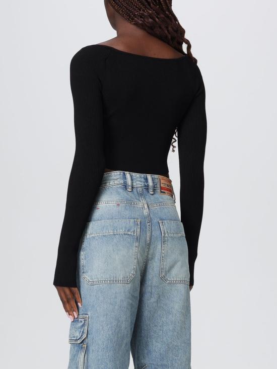 25FW 디젤 긴팔 티셔츠 A141890DLAX 9XX Black - DIESEL