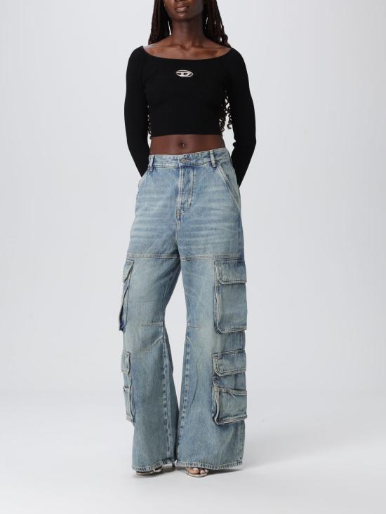 25FW 디젤 긴팔 티셔츠 A141890DLAX 9XX Black - DIESEL