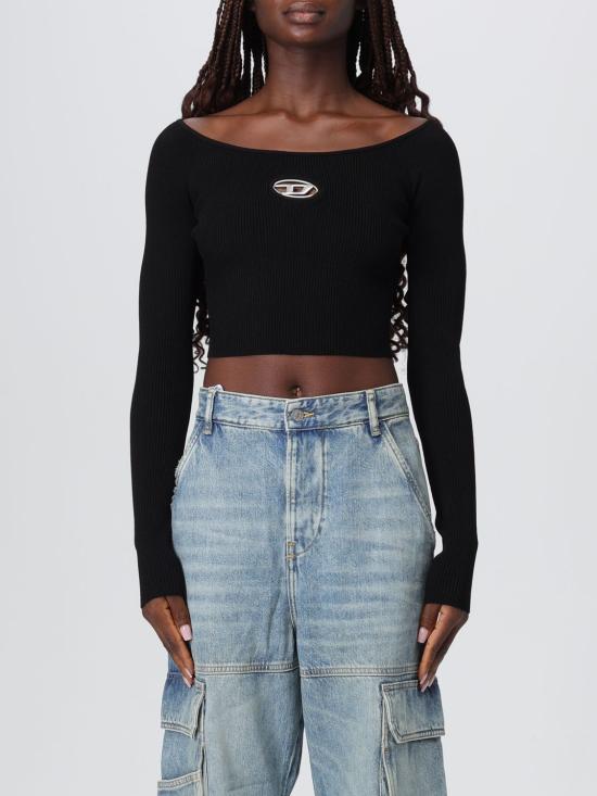 25FW 디젤 긴팔 티셔츠 A141890DLAX 9XX Black