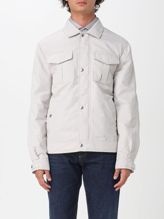 25FW 브루넬로 쿠치넬리 테크노 사틴 봄버 자켓 MV4076555 CYN80 Ice