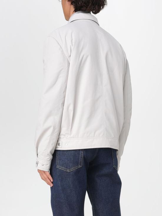 25FW 브루넬로 쿠치넬리 테크노 사틴 봄버 자켓 MV4076555 CYN80 Ice - BRUNELLO CUCINELLI