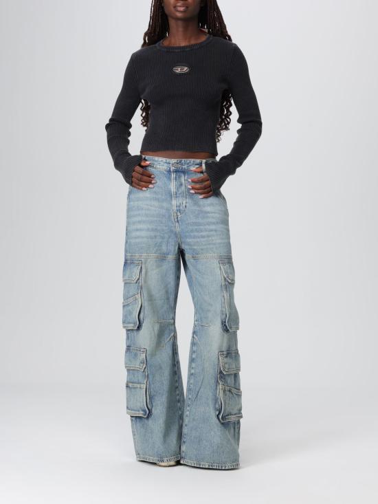 25FW 디젤 긴팔 티셔츠 A148100AKBQ 900 Black - DIESEL