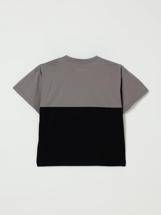 25FW [키즈] MM6 메종마르지엘라 티셔츠 M60876MM04I M6C37 Grey - MM6 MAISON MARGIELA