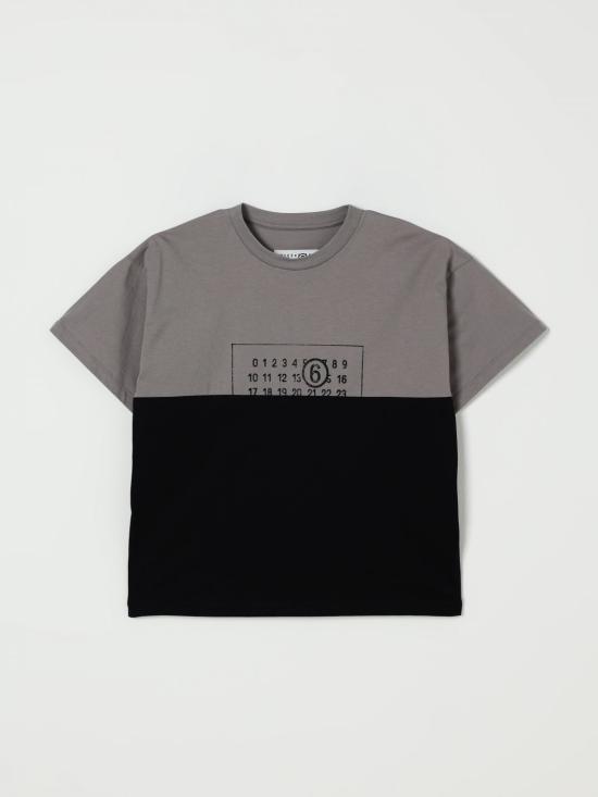 25FW [키즈] MM6 메종마르지엘라 티셔츠 M60876MM04I M6C37 Grey