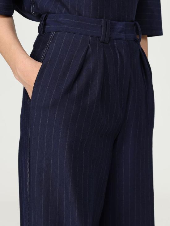 25FW 막스마라 스트레이트 팬츠 2526786037600 001 Blue - MAX MARA