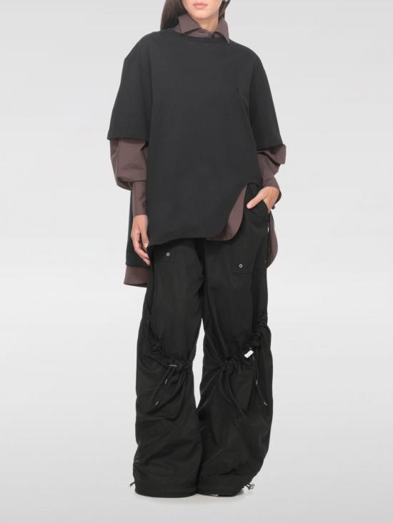 25FW 디 아티코 반팔 티셔츠 251WCT00350JJJ025AA 100 Black - THE ATTICO