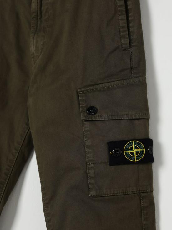 25FW [키즈] 스톤 아일랜드 팬츠 3100008S0198 V0154 Green - STONE ISLAND