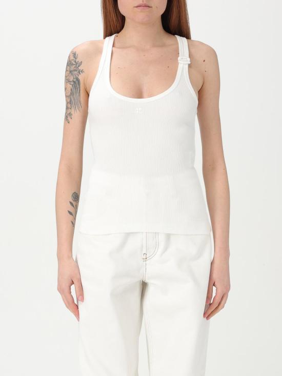 25FW 쿠레쥬 민소매 티셔츠 125JDE123JS0194 0001 White